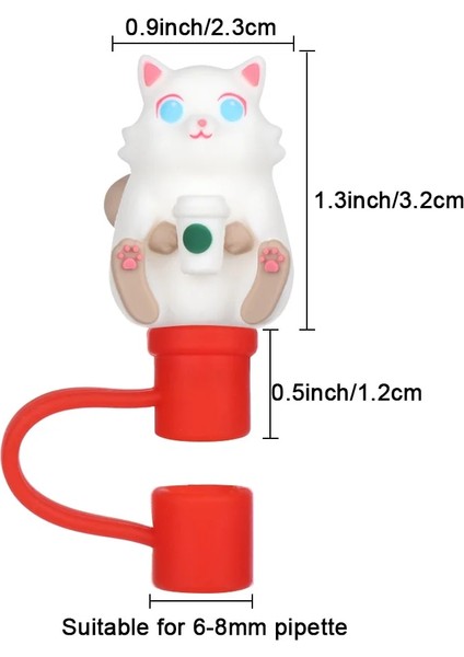 Stil 9 Yaratıcı Yeniden Kullanılabilir Silikon Saman Fişi Yüksek Kaliteli Içme Toz Kapağı Cam Bardak Aksesuarları Karikatür Fişler Ipuçları Kapak Saman Fırçası (Yurt Dışından)