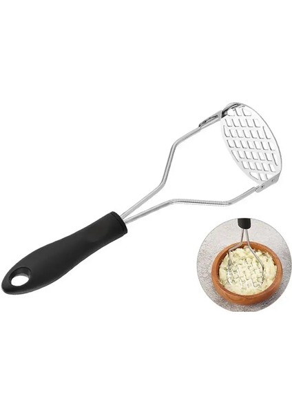 Şampanya Paslanmaz Çelik Patates Ezici Ergonomik Saplı Manuel Ezici Sebze Ezici Patates Püresi Kırıcı Meyve Araçları Mutfak Eşyaları (Yurt Dışından) fırsatları