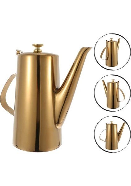 Altın 2.0L20.1X11.4 Yağ Dağıtıcı Şişe Zeytin Sirkesi Çelik Paslanmaz Sos Konteyner Mutfak Pişirme Pot Şişe Su Isıtıcısı Drizzler Soya Sürahi (Yurt Dışından) fiyatları