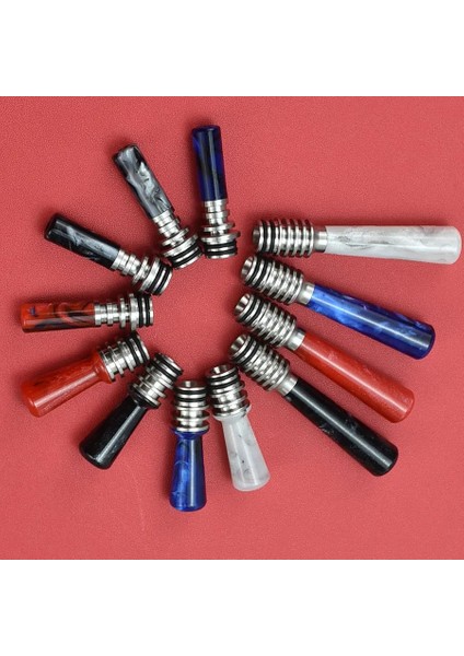 A-Mavi Tat Tipi Uzun 510 Saman Eklemi Pom Ss Isı Direnci 3mm Dar Delikli Ağızlık (Yurt Dışından)