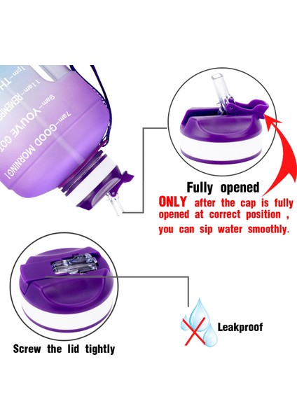 Geeen-Purple 3.78L 128OZ Buildlife 1 Galon Pipetli Su Şişesi Zaman Işaretleyici 3.78L 2.2l 1.3l Bpa Içermeyen Plastik Büyük Kapasiteli Fitness Spor Outdoorjugs (Yurt Dışından) fırsatları