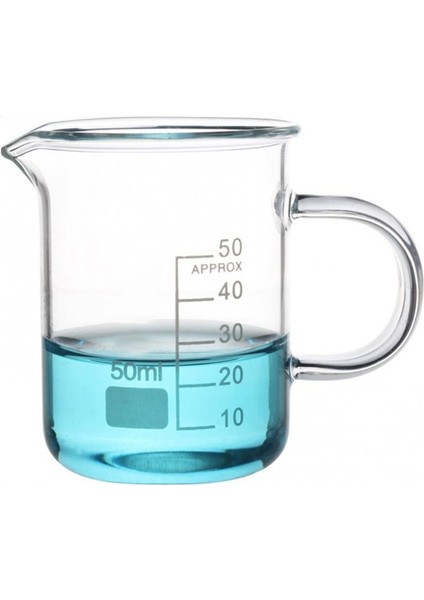 50ML 50/100/250/500/1000ML Mutfak Laboratuvar Camı Ölçüm Kabı Şise Büyük Kapasiteli Yüksek Sıcaklığa Dayanıklı Cam Ölçekli Beher (Yurt Dışından)
