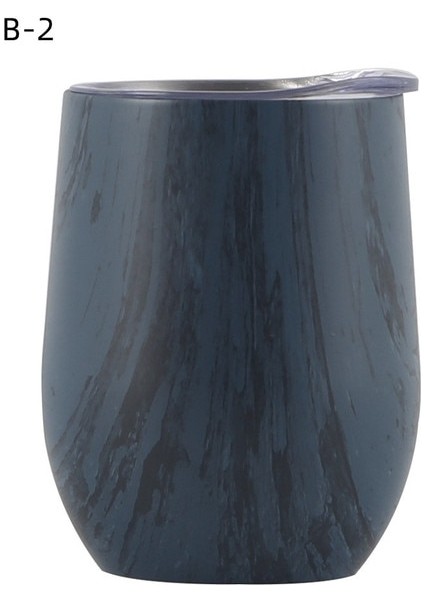 B-2 301-400ML U Yumurta Şekilli Çift Duvar Yalıtımlı 12OZ Paslanmaz Çelik Şarap Bardağı Şampanya Bardağı Parti Süslemeleri Mutfak Malzemeleri (Yurt Dışından)