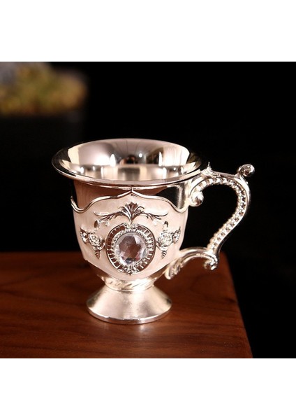 Altın 30 ml Retro Likör Cam Kolu Bardak Metal Zanaat Hediye Ev Dekorasyon Çay Bardağı Kithcen Yemek Odası Sofra Bar Ev Dekor (Yurt Dışından) fiyatları