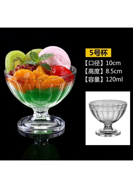 Stil 5 90-580ML 1 Adet Akrilik Tatlı Bardak 90-580ML Yeniden Kullanılabilir Yoğurt Muslar Mini Dondurma Meyve Suyu Bira Bardak Sofra Parti Düğün Malzemeleri (Yurt Dışından)