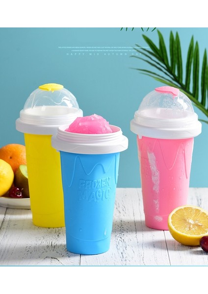 Nane Mavisi Dıy Smoothie Kupası Tutam Bardak Dondurulmuş Sihirli Sıkma Fincan Soğutma Makinesi Fincan Dondurucu Kupa Milkshake Araçları Protable Smoothie Kupa (Yurt Dışından)