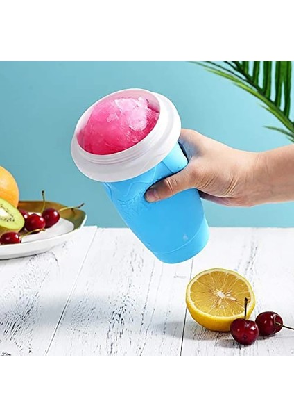 Nane Mavisi Dıy Smoothie Kupası Tutam Bardak Dondurulmuş Sihirli Sıkma Fincan Soğutma Makinesi Fincan Dondurucu Kupa Milkshake Araçları Protable Smoothie Kupa (Yurt Dışından)