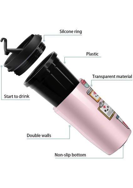 250ML Yeni Hemşire Olmaktan Gurur Duyuyorum/pembe Seyahat Kahve Kupa Espresso Kahve Fincanları Fincan Kahve (Yurt Dışından) fırsatları