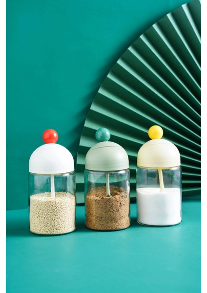 Tek Suncha Baharat Kavanoz Seti Tuz Kavanoz Saklama Kutusu Mutfak Ev Çok Yönlü Pratik Tip Baharat Kavanozu (Yurt Dışından)