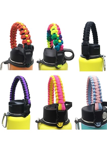 Bu Pp Su Şişesi Omuz Askısı Paracord Kolu, Hidro Şişe ve Diğer Geniş Ağızlı Şişeler Için Omuz Askısı ile 12OZ Ila 64OZ (Yurt Dışından)