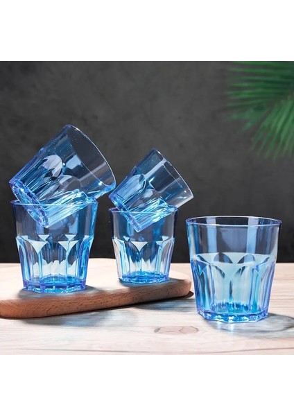 4 Adet Pembe 130 ml 4 Adet Akrilik Renkli Bira Bardağı Bar Sekizgen Bardak Kalınlaşmış Damla Cam Plastik Şarap Bardağı Çay Bardağı Kahvaltı Süt Bardağı Ev Kupa (Yurt Dışından)