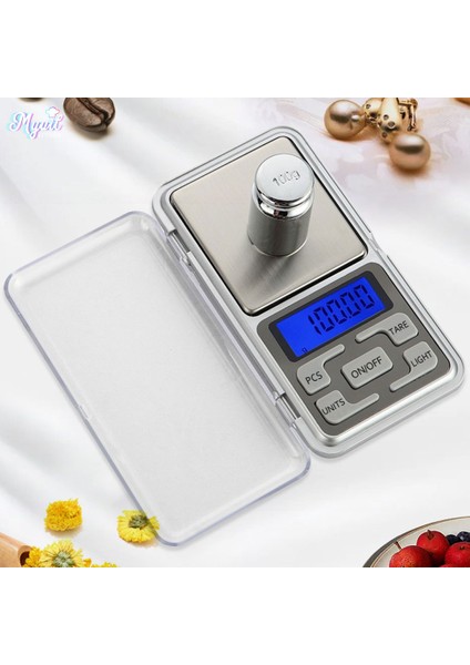 200G 0.01G Mutfak Terazisi Dijital Takı 200/500G 0.01G Yüksek Doğruluk Arkadan Aydınlatmalı LCD Ekran Mini Cep Toz Ilaç Gram Pişirme Tartmak (Yurt Dışından)