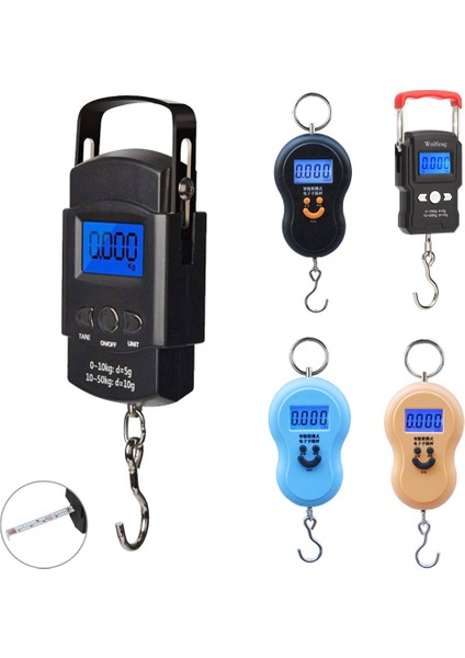 50KG 10G 50KG/5G Taşınabilir Mini Elektronik Asılı Terazi Dijital Ekran Arka Işık El Bagaj Ağırlık Terazileri Balıkçılık Seyahat Için (Yurt Dışından)
