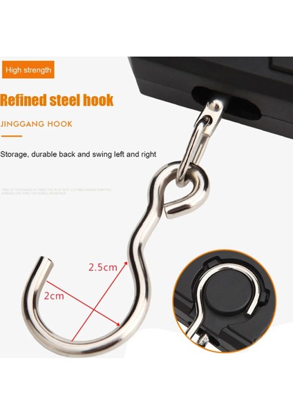 50KG 10G 50KG/5G Taşınabilir Mini Elektronik Asılı Terazi Dijital Ekran Arka Işık El Bagaj Ağırlık Terazileri Balıkçılık Seyahat Için (Yurt Dışından) indirimleri