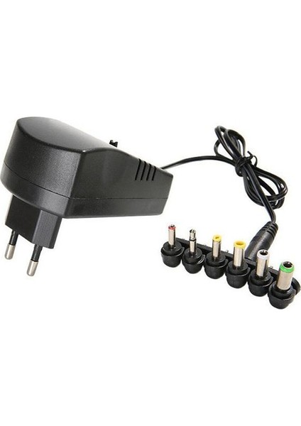 Ab Tak ile Evrensel 30W 3A Ayarlanabilir Ac Şarj Adaptörü Çoklu Gerilim Dönüştürücü 220V 12V Dc 9V 7.5V 6V 4.5V 3V Güç Kaynağı 6 Fiş (Yurt Dışından)