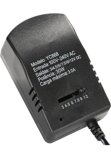 Ab Tak ile Evrensel 30W 3A Ayarlanabilir Ac Şarj Adaptörü Çoklu Gerilim Dönüştürücü 220V 12V Dc 9V 7.5V 6V 4.5V 3V Güç Kaynağı 6 Fiş (Yurt Dışından)