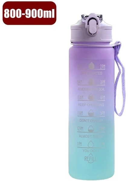 New-02 800-1000ML 1 Litre Motivasyon Su Şişesi Saman Memesi ile Zaman Işaretleyici ile Spor Salonu Kamp Turu Için Sızdırmaz Spor Su Şişesi (Yurt Dışından) fiyatları