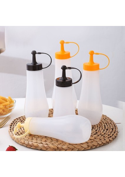 Siyah 250 ml 250/360 ml Çeşni Sıkılabilir Şişe Sos Sıkılabilir Fışkırtma Şişesi Mutfak Plastik Şurup Salata Sosu Kabı Gıda Dağıtıcı (Yurt Dışından) fırsatları