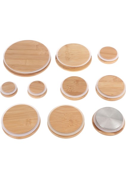 55MM 1 Adet Bambu Cam Turşu Kavanozu Depolama Konserve Kapakları Içme Bardağı Kapakları Yeniden Kullanılabilir Conta Halkası Çam Ahşap Kapaklı Cam Kavanozlar Için Seramik Kupa (Yurt Dışından)
