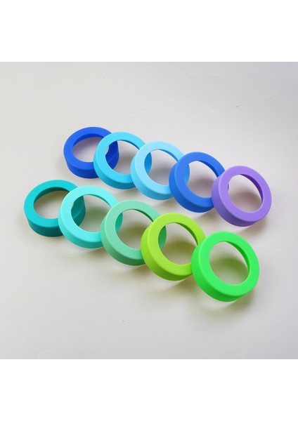 Deniz Mavisi 28 Renk 6.0 cm Silikon Bardak Alt Kapak 60 mm Bardak Alt Halka Coaster Kol Kılıf Aşınmaya Dayanıklı Anti-Düşme Alt Kapak (Yurt Dışından) indirimleri