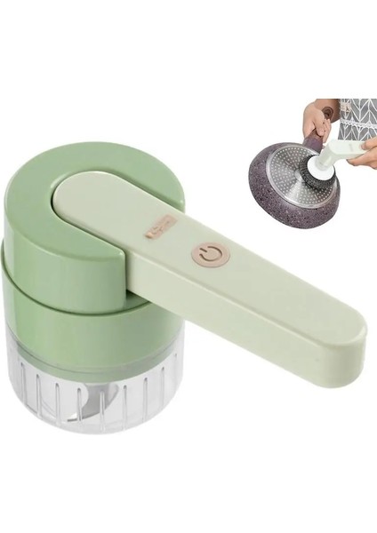 Yeşil 3 In 1 Çok Fonksiyonlu Elektrikli Sebze Kesici El Kablosuz Sebze Parçalayıcı Ezici Sarımsak Öğütücü Mutfak Aksesuarları (Yurt Dışından) modelleri