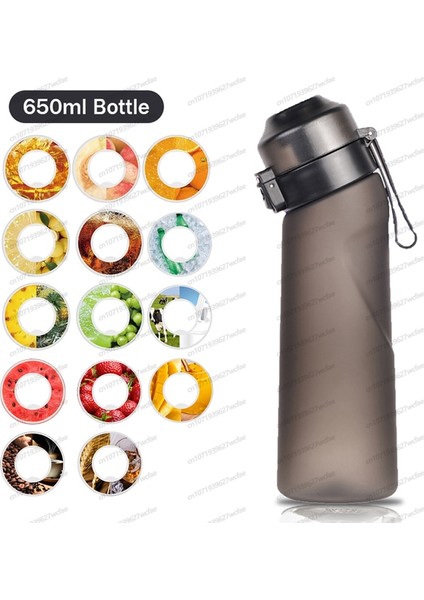 Kahve (2 Adet) 0.65L Su Şişesi Hava Aromalı Kokulu Su Bardağı Spor Su Şişesi Açık Hava Sporları Için Moda Samanlı Su Bardağı Lezzet Kapsülleri (Yurt Dışından)