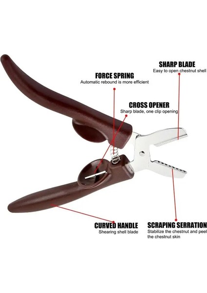 Mavi Kestane Kraker Aracı Kestane Soyucu Makas Somun Kırma Araçları Dayanıklı Kestane Açıcı Kestane Kesici Kestane Pekan (Yurt Dışından) indirimleri