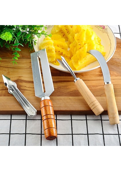 1 Adet Soyucu Sökücü Leeseph Ananas Soyucu Sökücü Dilimleme Aracı, Paslanmaz Çelik Ananas Göz Klipsi Kesici Şeker Kamışı Soyma Bıçağı Mutfak Aracı Için (Yurt Dışından) modelleri