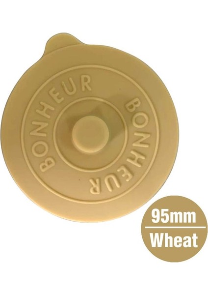 Buğday 401-500 ml Silikon Cam Kupa Bardak Kapağı 1 Adet Sızdırmazlık Koruyucu Kapak Isı Sıcaklığı Koruma Çay/kahve/süt Bardağı Dışbükey Saplı (Yurt Dışından)