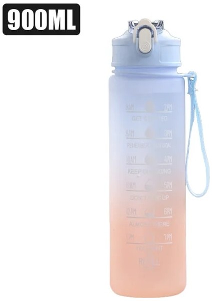 Stil C-Mavi 900ML 800-900ML 900/800ML Spor Su Şişesi Motivasyon Su Şişesi Sızdırmaz Içme Şişeleri Açık Seyahat Spor Salonu Fitness Mutfak Için Sürahiler (Yurt Dışından) fiyatları