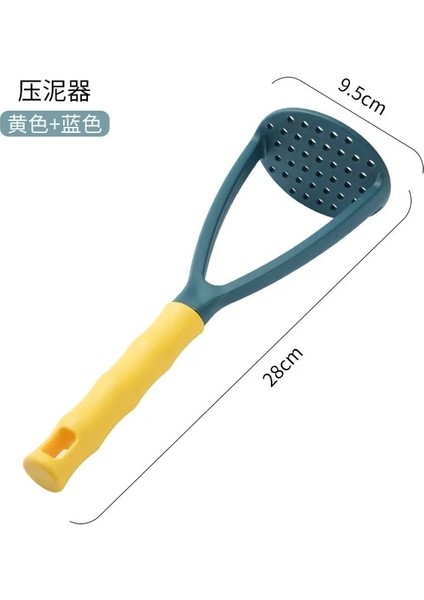 Mavi Mutfak Patates Kabak Püresi Havuç Pres Çamur Makinesi Sarımsak Kırıcı Taşınabilir Manuel Meyve Sebze Gıda Robotları Saplı (Yurt Dışından)