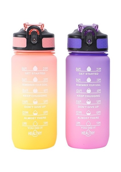 Mavi 600 ml 600 ml Renkli Su Şişesi Motivasyon Içme Suyu Şişesi Zaman Işaretleyici ile Spor Su Şişesi Taşınabilir Yeniden Kullanılabilir Plastik Bardaklar (Yurt Dışından) modelleri
