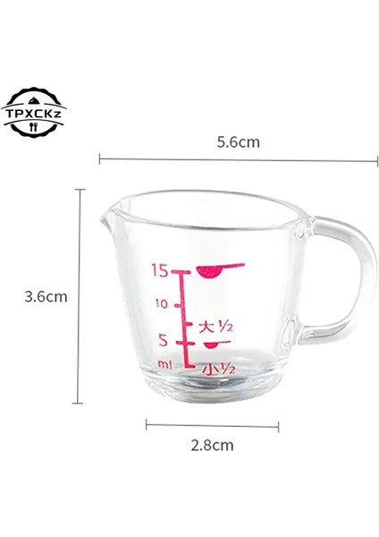 15ML 15ML Plastik Mezun Ölçüm Kabı Sıvı Kabı Ölçekli Kantitatif Bardak Mutfak Baharat Fincan Mini Limon Suyu Bardağı (Yurt Dışından)