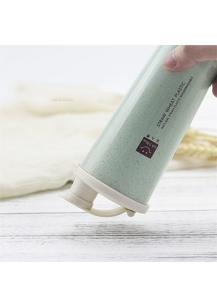 Pembe 450ML Yeni 450ML Protein Tozu Çalkalayıcı Su Şişesi Buğday Samanı Bpa Ücretsiz Mikser Spor Fitness Protein Shaker Milk Shake Şişesi 1 Adet (Yurt Dışından) fiyatları