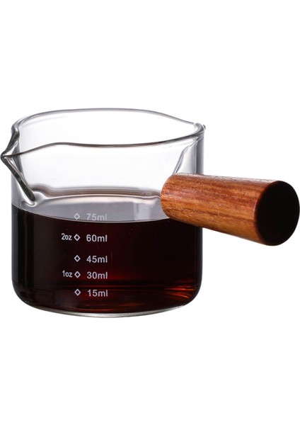 Stil 2 Espresso Shot Bardağı - Espresso Ölçüm Kabı Çift Ağızlı Kahve Sütü Dispenseri Olarak Ahşap Saplı Espresso Aksesuarları (Yurt Dışından) fiyatları