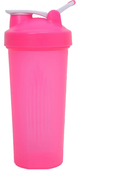 02 Pembe 600ML 600ML Taşınabilir Protein Tozu Shaker Kupası Karıştırma Şişesi Spor Fitness Salonu Açık Içme Shaker Şişe Saplı (Yurt Dışından)