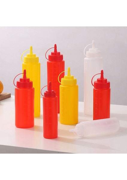 RED-360ML 1 Adet Çeşni Sıkma Şişeleri 240/360/500/680ML, Ketçap Hardal Mayo Sıcak Soslar Zeytinyağı Şişeleri Mutfak Aletleri (Yurt Dışından) fırsatları