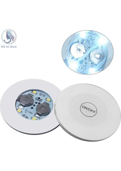 Beyaz Işık 6 cm 1 Adet Şişe Bardak Işıkları LED Çubuk Işığı Up Coaster Çıkartmalar Içecekler Bardak Şarap Likör Şişesi Coaster Atmosfer Işığı (Yurt Dışından) fiyatları
