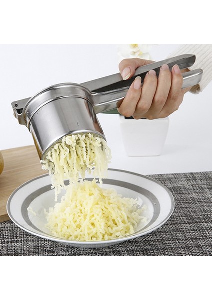Mini Paslanmaz Çelik Patates Ezici Ricers Basınçlı Çamur Püresi Sebze Meyve Basın Makinesi Sarımsak Baskı Mutfak Pişirme Araçları (Yurt Dışından) indirimleri