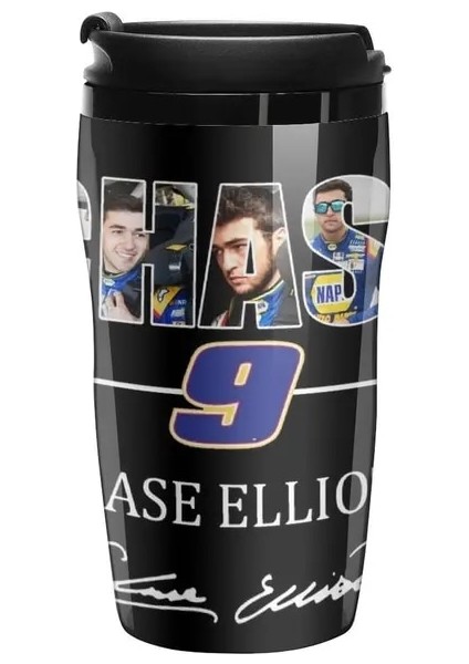 250ML Yeni Chase 9 Chase Elliott Imza Hediyeleri Hayranları Için, Erkekler ve Kadınlar Için, Hediye Noel Günü Seyahat Kahve Kupa Kahve Şişesi (Yurt Dışından)