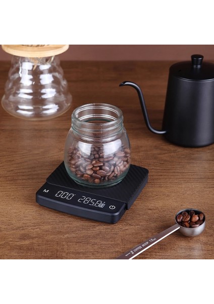 2022 Yeni Kahve Terazisi LED Elektronik Tartı Dahili Zamanlayıcı Espresso Üzerine Dökün Akıllı Yüksek Hassasiyetli Mutfak Terazisi 2kg (Yurt Dışından)