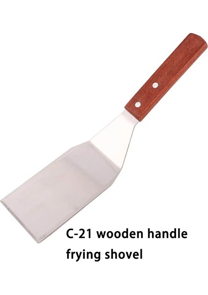 C 2 Üçgen Kürek Ahşap Kesici Kazıyıcı Çok Amaçlı Kürek Hafiflik Kesme Aleti Giyilebilir Anti-Pas Spatula Mutfak C-21KIZARTMA (Yurt Dışından)