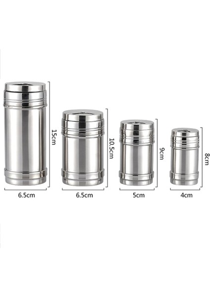 Gümüş S Paslanmaz Çelik Baharat Pot Stash Kavanoz Saklama Kutusu Kapaklı Kavanozlar Baharat Şişeleri ve Şişe-F-Kavanoz Kutuları Kapak Cam Bambu (Yurt Dışından) indirimleri