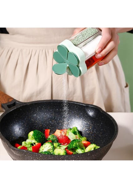 Yeşil 4 In 1 Baharat Kavanoz Baharat Kavanoz Konteyner Kapaklı Şeffaf Baharat Kavanoz Açık Kamp Baharat Konteyner Mutfak Gadget Seti (Yurt Dışından) fırsatları
