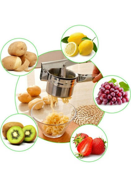Honhill Paslanmaz Çelik Patates Sıkacağı Ezici Meyve Sebze Basın Sıkacağı Kırıcı Sıkacağı Ev Mutfak Pişirme Araçları (Yurt Dışından) fırsatları