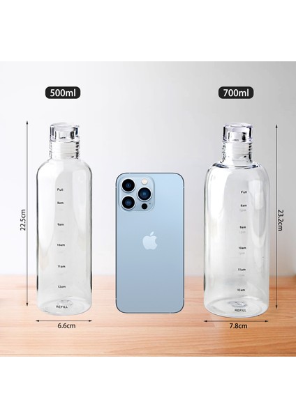 Silikon Bardak Fırça 1 Adet Şeffaf Zaman Ölçeği ile Su Şişesi Yaratıcı Büyük Kapasiteli Sızdırmaz Damla Dayanıklı Plastik Içecek Bardağı Tırmanma Seyahati Için Yeni (Yurt Dışından)