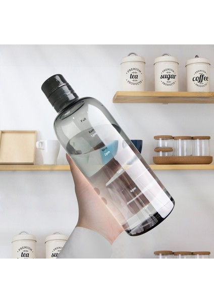 Silikon Bardak Fırça 1 Adet Şeffaf Zaman Ölçeği ile Su Şişesi Yaratıcı Büyük Kapasiteli Sızdırmaz Damla Dayanıklı Plastik Içecek Bardağı Tırmanma Seyahati Için Yeni (Yurt Dışından)
