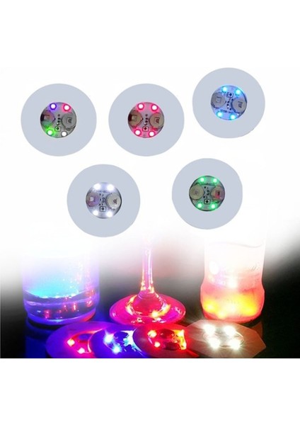 Mavi 1 Adet 10 Adet LED Çubuk Işığı Up Coaster Çıkartmalar Içecekler Için Bardak Şarap Likör Şişesi Bardak Altlığı Atmosfer Işığı Mutfak Aksesuarları (Yurt Dışından) fırsatları