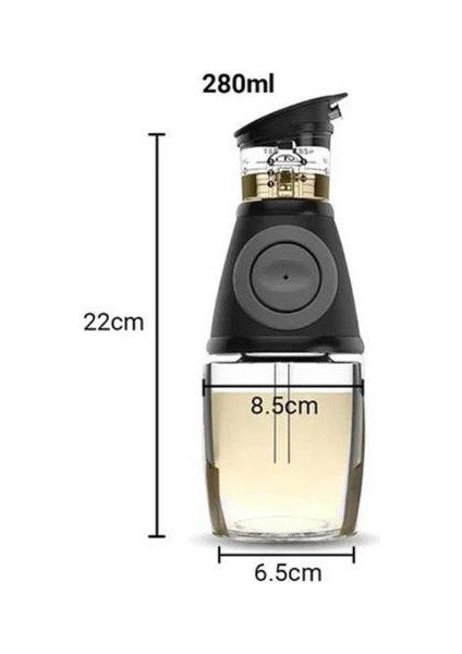 250 ml 1 Adet 250 ML/500 ml Zeytinyağı Ölçme Şişesi Cam Sirke Soya Sosu Şişesi Dağıtıcı Mutfak Pişirme Baharat Organizatör (Yurt Dışından)