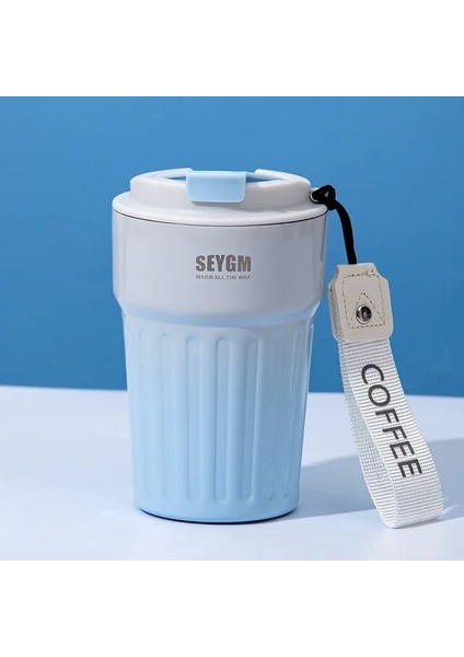 Mavi 400 ml 400 ml Taşınabilir Moda Paslanmaz Çelik 304 Kahve Kupa Renk Değiştiren Tasarım Araba Termos Kupa Seyahat Termal Kupa Hediyeler Için (Yurt Dışından)